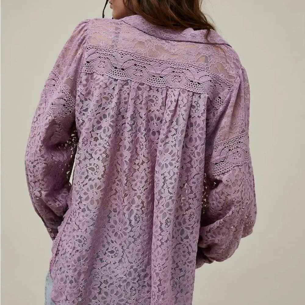 Free People Outwest Top in Lilac